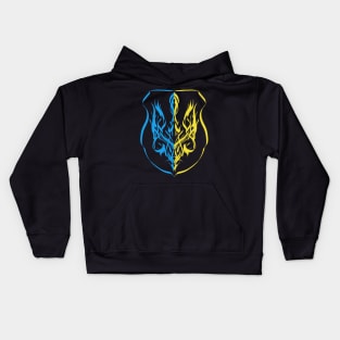 Shield coat of arms Ukraine Kids Hoodie